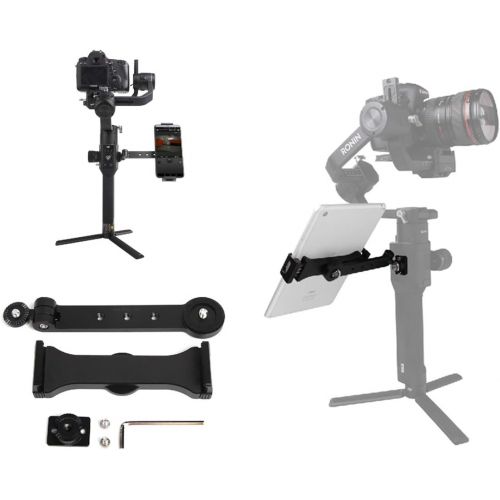  Tineer Aluminum Alloy Monitor Mount Adapter Set - Support 4.0-9.7inch Smartphone/Tablet Extension Arm Bracket for DJI Ronin S/Ronin SC Handheld Gimbal Stabilizer Accessory