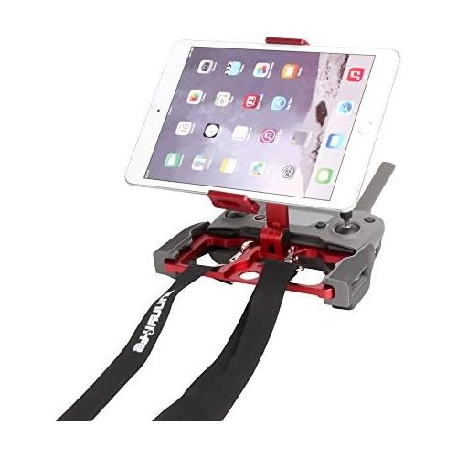  Tineer Aluminum-Alloy Foldable Tablet Cellphone Holder Bracket Support Crystal Sky Monitor with Lanyard for DJI Mavic 2 Pro/Zoom/Mavic Pro/Mavic Air/Spark/Mavic Mini Drone Remote C