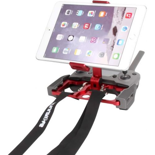  Tineer Aluminum-Alloy Foldable Tablet Cellphone Holder Bracket Support Crystal Sky Monitor with Lanyard for DJI Mavic 2 Pro/Zoom/Mavic Pro/Mavic Air/Spark/Mavic Mini Drone Remote C