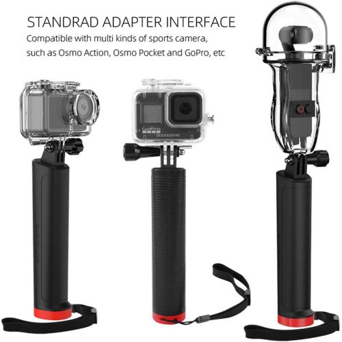  Tineer Diving Floating Bar Hand Grip - Universal Action Camera Extension Handle Stick Mount for DJI OSMO Pocket/OSMO Action/GoPro Camera Accessory