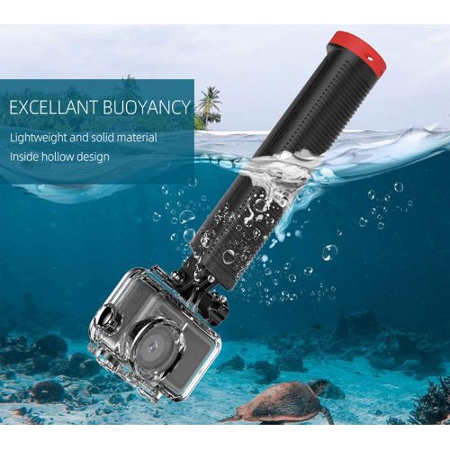  Tineer Diving Floating Bar Hand Grip - Universal Action Camera Extension Handle Stick Mount for DJI OSMO Pocket/OSMO Action/GoPro Camera Accessory