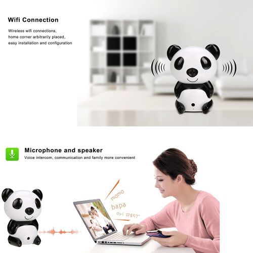  WiFi IP Camera, Tinfancy 720P HD Baby Monitor Indoor Home Security Camera for BabyElderPetNanny Monitor with Night Vision and Two Way Audio