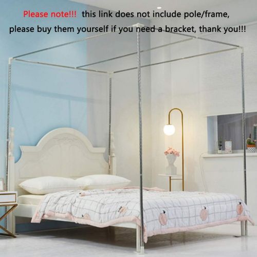  [아마존베스트]Tingxiu Cute Princess 4 Corners Bed Curtain Canopy Net Windproof Four Corner Post Canopy for Girls Boys Kids Teen Girls Bedroom Home Decoration (Twin, Brown)