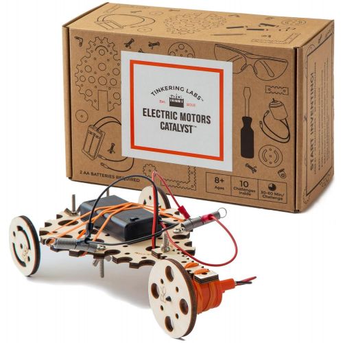  Tinkering Labs Electric Motors Catalyst STEM Kit | Intro to Engineering, Robotics, Circuit Building Projects for Kids and Teens | DIY Science Experiments Using Real Motors, Real Ha