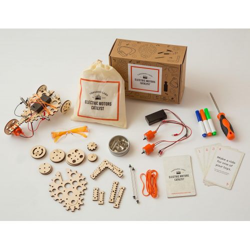  Tinkering Labs Electric Motors Catalyst STEM Kit | Intro to Engineering, Robotics, Circuit Building Projects for Kids and Teens | DIY Science Experiments Using Real Motors, Real Ha
