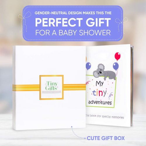  [아마존 핫딜]  [아마존핫딜]Tiny Gifts Baby Memory Book  First 5 Years Photo Album, Journal & Scrapbook + 28 FREE Monthly & Milestone...