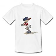 Toddler Atlanta Braves Tiny Turnip White Slugger T-Shirt