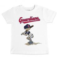 Toddler Cleveland Indians Tiny Turnip White Slugger T-Shirt