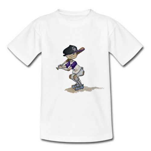  Toddler Colorado Rockies Tiny Turnip White Slugger T-Shirt