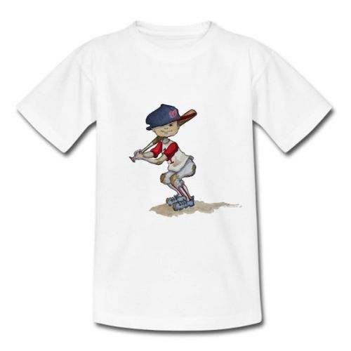  Toddler Washington Nationals Tiny Turnip White Slugger T-Shirt