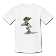 Toddler Oakland Athletics Tiny Turnip White Slugger T-Shirt