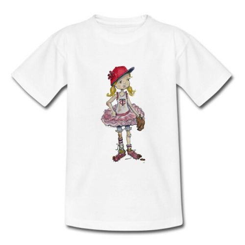  Girls Toddler Minnesota Twins Tiny Turnip Babes White T-Shirt