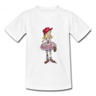 Girls Toddler Los Angeles Angels Tiny Turnip Babes White T-Shirt