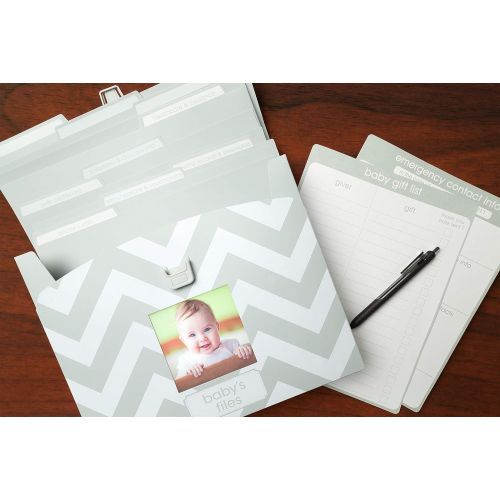  Tiny Ideas Baby File Keeper, Gray