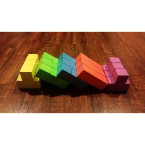  TinyFingerZone Wooden Magnetic Building Blocks 30 piece kit