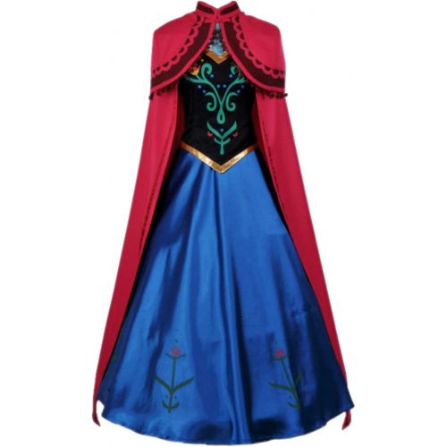  할로윈 용품Tinyones Women Princess Costume Cosplay Dress Up Halloween Gown Outfit with Cloak