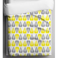 Tinytweets Winter Leaves BabyToddler Duvet Cover Available In Kona Cotton And Organic Cotton