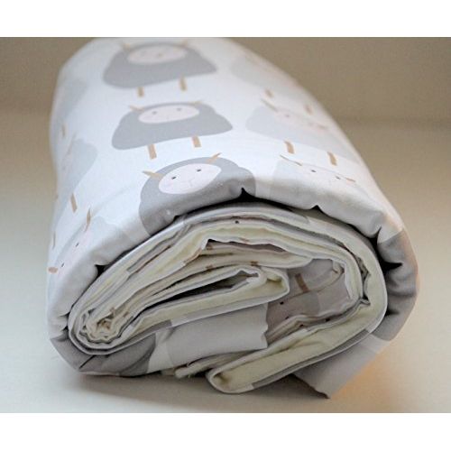  Tinytweets Pre-School Toddler Blanket Cotton Sheep Sheep Print Flannel Back Can Be Made ORGANIC