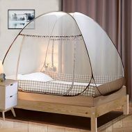 [아마존베스트]Tinyuet Mosquito Net, Bed Tent Pop up Mosquito Net for Bed,Bed Canopy Baby Mosquito Nets Trip Insect Fly Screen Bedroom Mosquito Netting (Brown, 200x180x150CM)