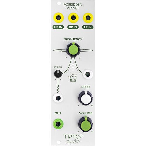  TipTop Audio Forbidden Planet Analog Multimode Filter Eurorack Module (8 HP, White)