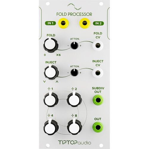  TipTop Audio Fold Processor Eurorack Module (12 HP, White)