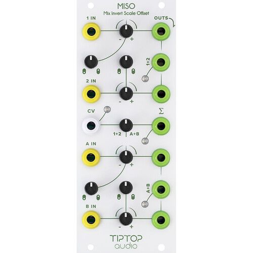  TipTop Audio MISO Multipurpose Utility Eurorack Module (10 HP, White)