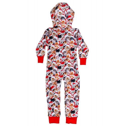  Tipsy+Elves Matching Family Cat Christmas Jumpsuits - Funny Xmas PJs for Christmas Morning