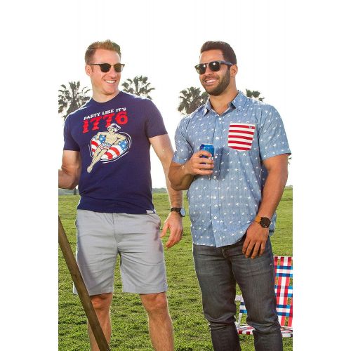  Tipsy Elves Mens USA Patriotic Shirts - 4th of July T-Shirts for Guys