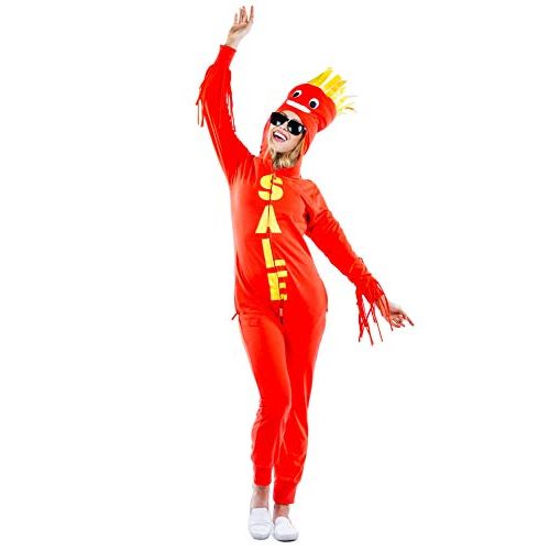  할로윈 용품Tipsy Elvess Womens Air Dancer Costume - Waving Red Halloween Jumpsuit