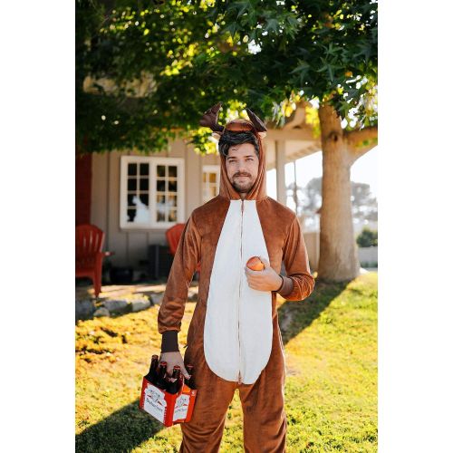  할로윈 용품Tipsy Elves’ Men’s Moose Costume - Brown Forest Animal Halloween Jumpsuit