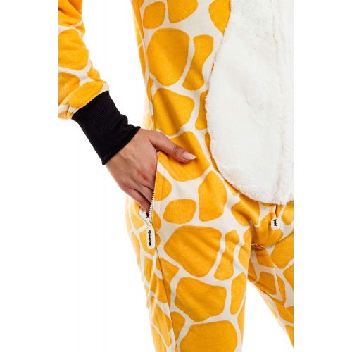 할로윈 용품Tipsy Elvess Womens Giraffe Costume - Cute Brown Animal Halloween Jumpsuit