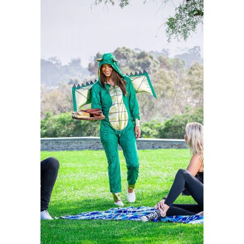  할로윈 용품Tipsy Elves Womens Dragon Costume - Green Mythic Monster Halloween Jumpsuit