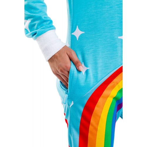  할로윈 용품Tipsy Elvess Womens Rainbow Power Stance Costume - Funny Multicolored Halloween Jumpsuit