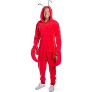 Tipsy Elves Mens Lobster Costume - Red Sea Crustacean Halloween Jumpsuit