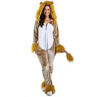 Tipsy Elves Womens Lion Halloween Costume - Ladys Lion Onesie