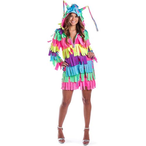  할로윈 용품Tipsy Elves Funny Womens Adult Pinata Costume Dress - Pinata Halloween Costume Outfit