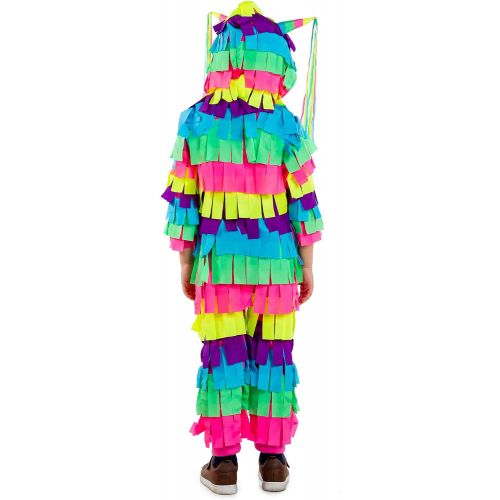  할로윈 용품Tipsy Elves Bright and Colorful Kids Pinata Hooded Playsuit for Fun and Family Photos