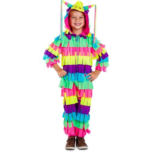  할로윈 용품Tipsy Elves Bright and Colorful Kids Pinata Hooded Playsuit for Fun and Family Photos