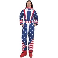 Tipsy+Elves Tipsy Elves Womens Brand New American Flag Patriotic Ski Suit - Retro 80s Inspired USA Snow Suit for Female