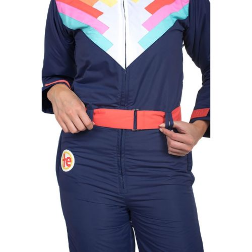  Tipsy+Elves Tipsy Elves Womens Santa Fe Shredder Retro Ski Suit - 80s Style Neon Rainbow Snow Suit Female