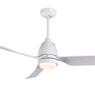 TiptonLight 44 inch Ceiling Fan Chandelier 3 Iron Blades Remote Control Fashion Fan Chandelier 20W Led Light 3 Speeds (44 inch, White)