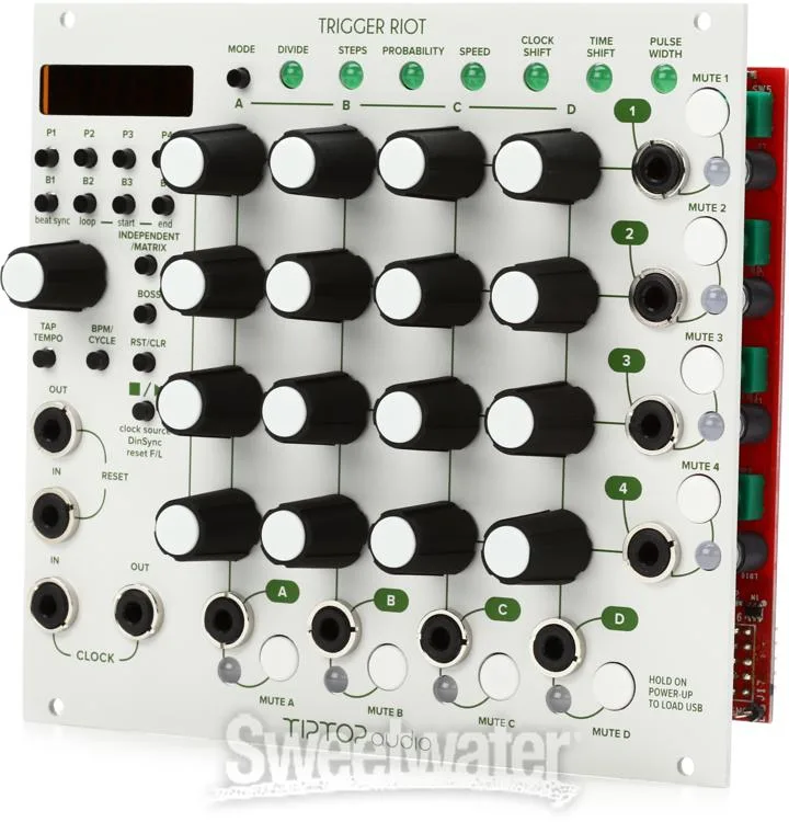  Tiptop Audio Trigger Riot Eurorack Sequencer Module - White