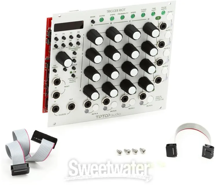  Tiptop Audio Trigger Riot Eurorack Sequencer Module - White