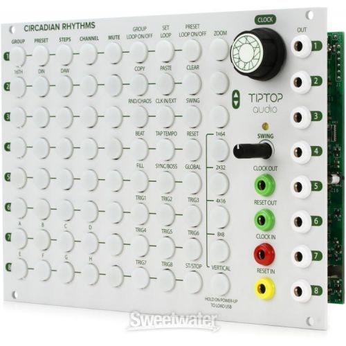  Tiptop Audio Circadian Rhythms Eurorack Sequencer Module - Silver