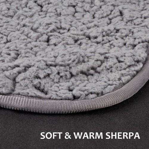  [아마존베스트]Tirrinia Outdoors Waterproof Throw Blanket, 51”x 59” Sherpa Fleece Stadium Windproof Mat for Traveling, Camping, Hiking, Football - Machine Washable