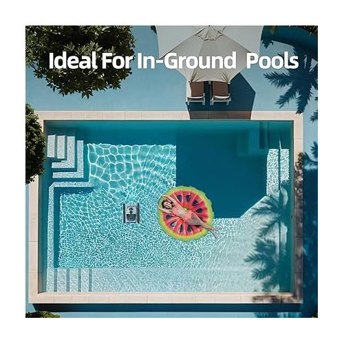  (2024 New) Crab Cordless Robotic Pool Cleaner，Wall Climbing Pool Vacuum，Pool Vacuum for Inground Pools with Smart Navigation