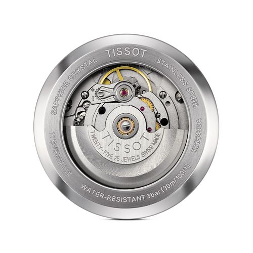 티쏘 Tissot Mens Automatic III Classic White Automatic Watch, 39mm