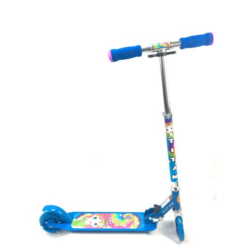  Titan TITAN Flower Princess Folding Aluminum Girls Folding Kickscooter with LED Light Up Wheels, Pink