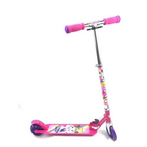  Titan TITAN Flower Princess Folding Aluminum Girls Folding Kickscooter with LED Light Up Wheels, Pink