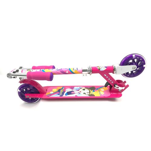  Titan TITAN Flower Princess Folding Aluminum Girls Folding Kickscooter with LED Light Up Wheels, Pink